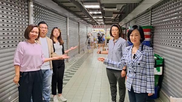 訪南區商場揭逾百吉舖，葉劉：因人口老化移民潮，北上非主因。(葉劉淑儀FB)