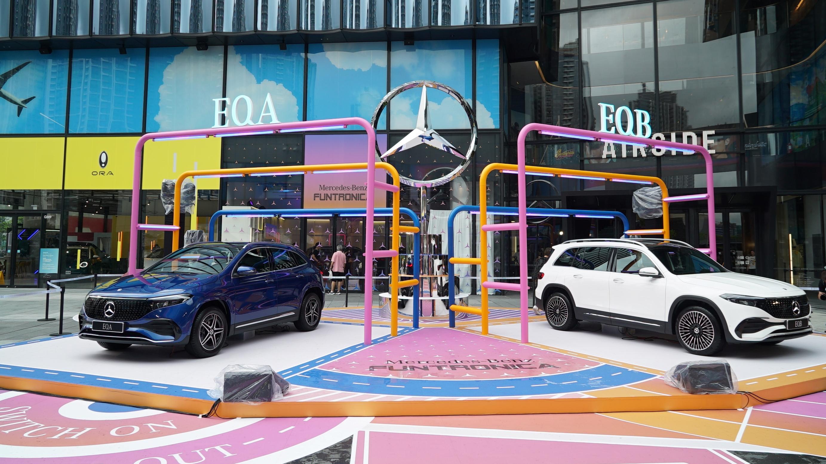 電動車｜平治EQA及EQB小改款登場　AIRSIDE FUNTRONICA嘉年華睇車