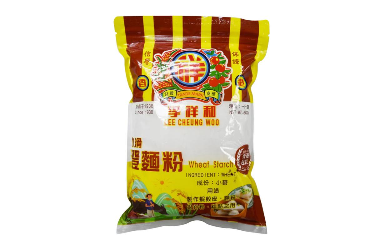 李祥和一款預先包裝澄麵粉樣本，食物標籤被揭未有標明含有防腐劑二氧化硫。(李祥和網站圖片)