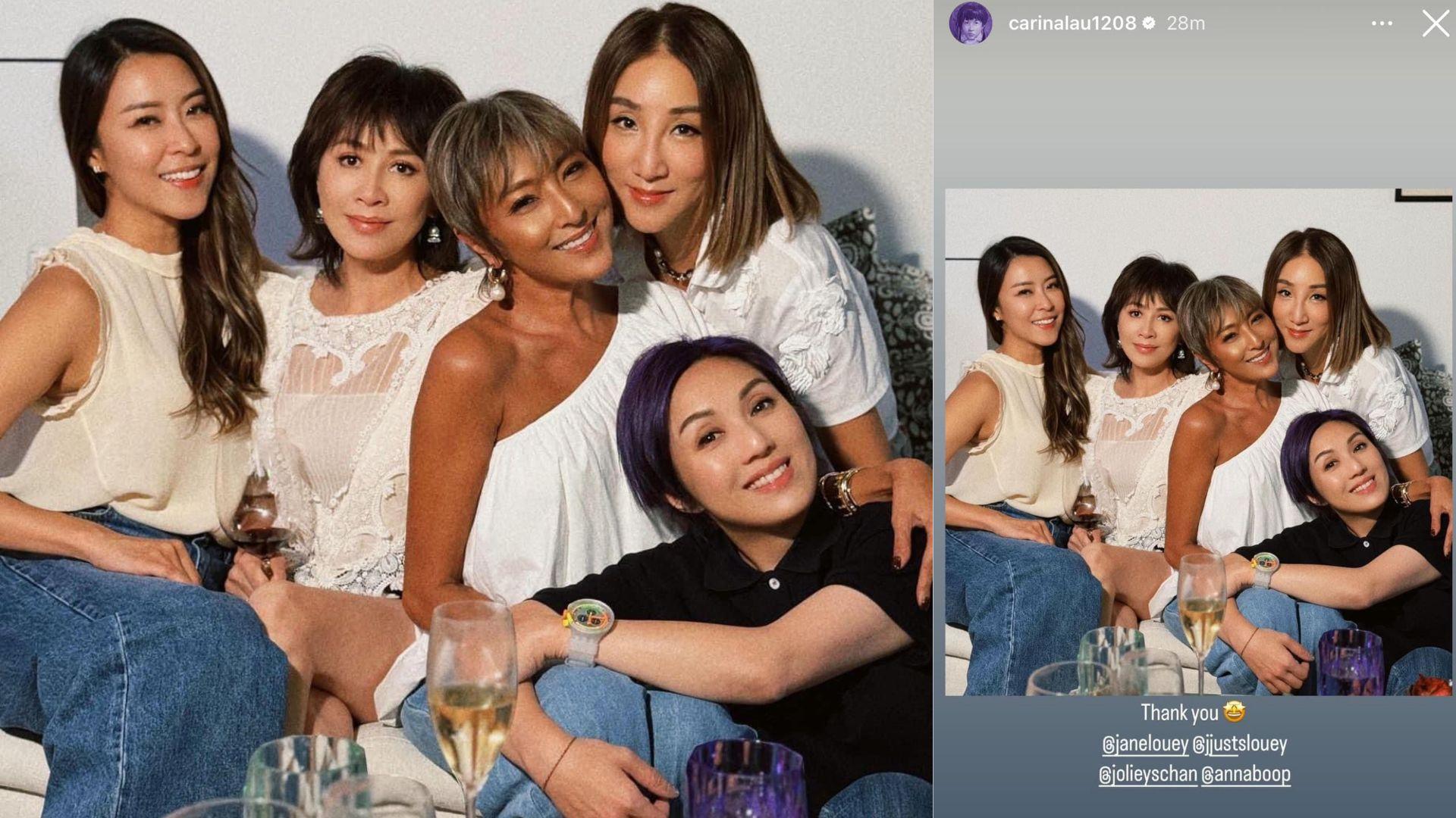 劉嘉玲貼合照惹網民熱議 一舉動被指當楊千嬅透明