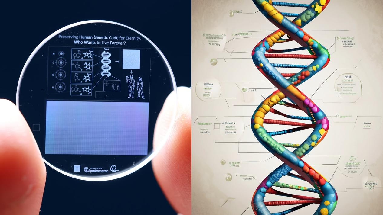 5D記憶晶體紀錄人類基因可保存數十億年，英團隊：為生命留備份。
