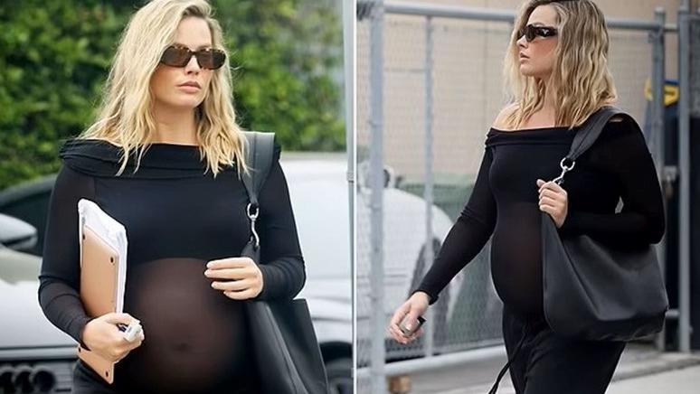 瑪歌羅比孕婦裝透視大肚 新片主角太老惹爭議