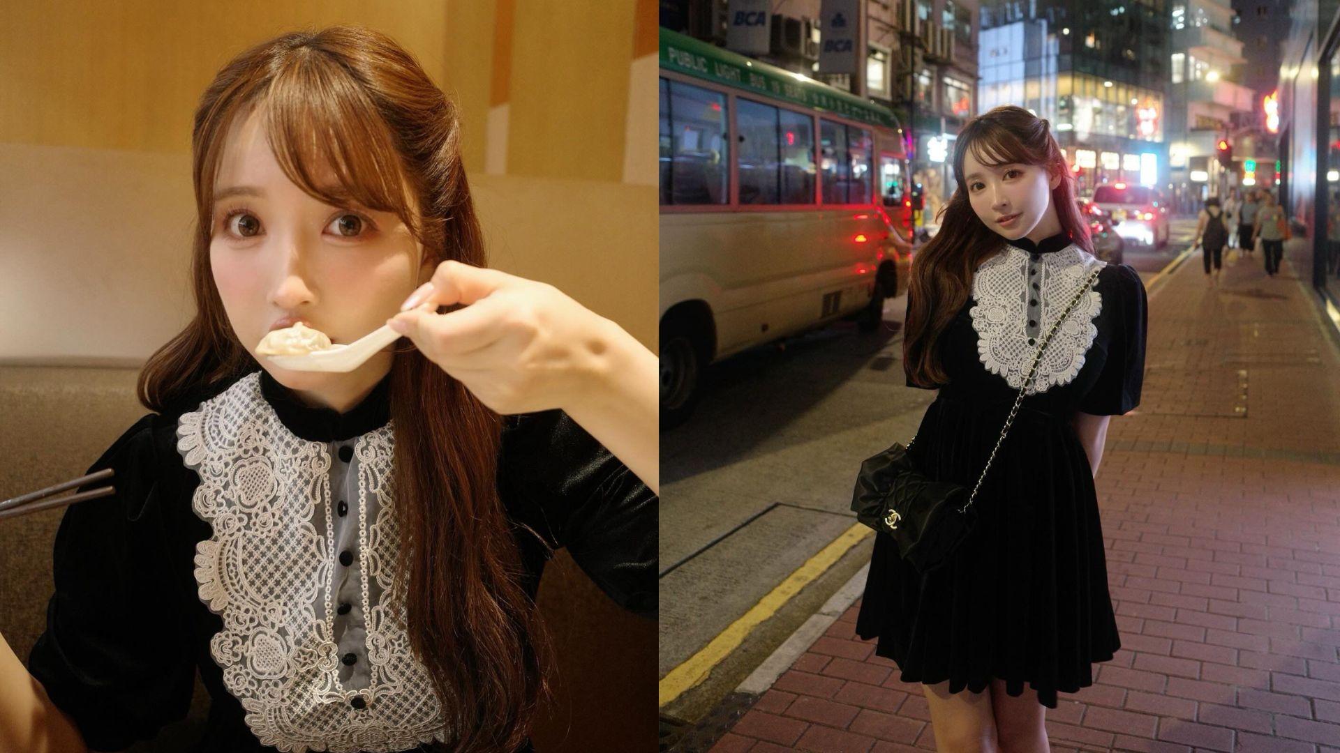 三上悠亞來港品嚐小籠包。