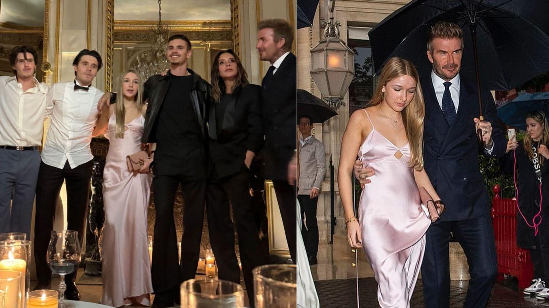 碧咸總動員撐Victoria 哈七13歲穿晚裝化身Pink Lady