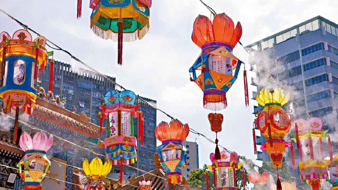 嗇色園辦綵燈節 展大型花燈 呈獻無人機演出