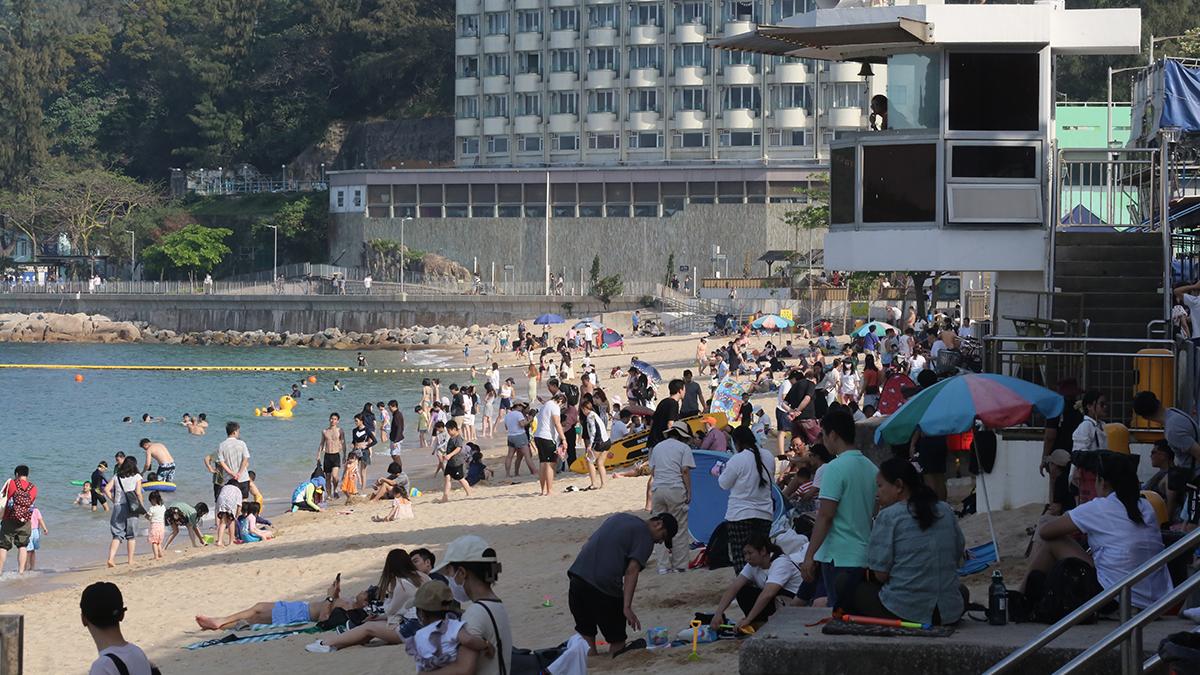 長洲東灣泳灘。(資料圖片)