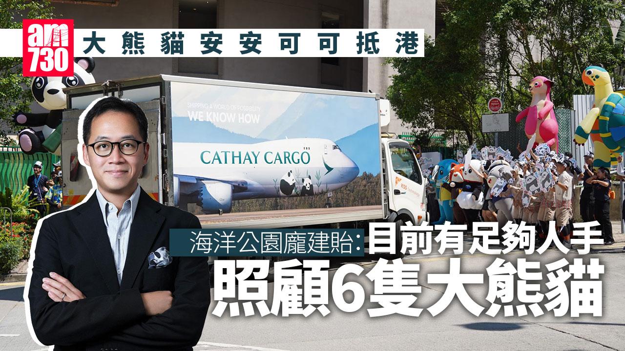 大熊貓｜安安可可抵海洋公園隔離檢疫　龐建貽：有足夠人手照顧6隻大熊貓 (更新)