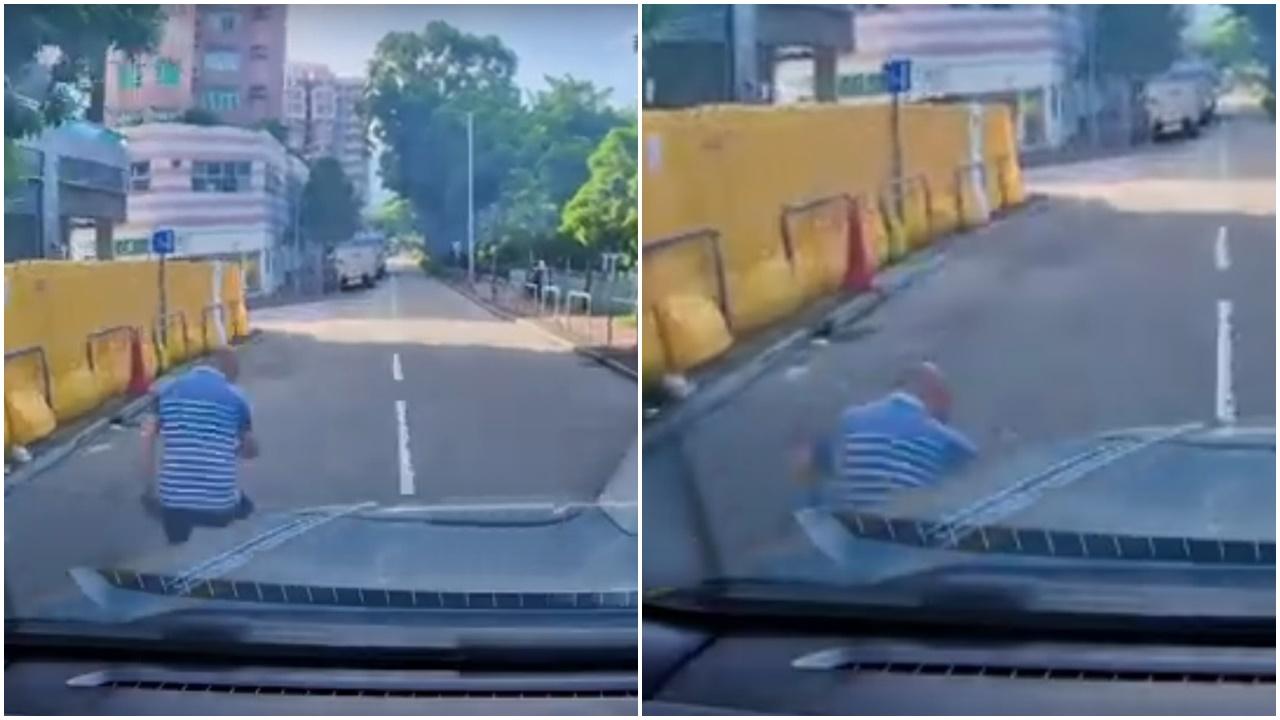 車Cam直擊｜洪水橋疑現「碰瓷黨」