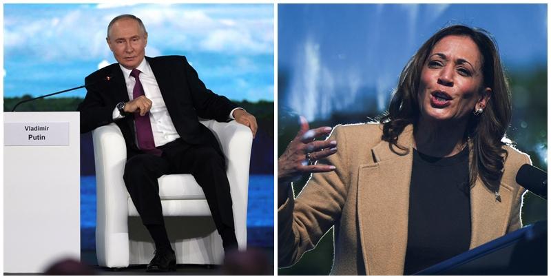 俄羅斯總統普京表示，在美國總統拜登退出總統選舉後，他希望美國副總統兼民主黨總統候選人賀錦麗，贏得11月大選入主白宮。(路透社0