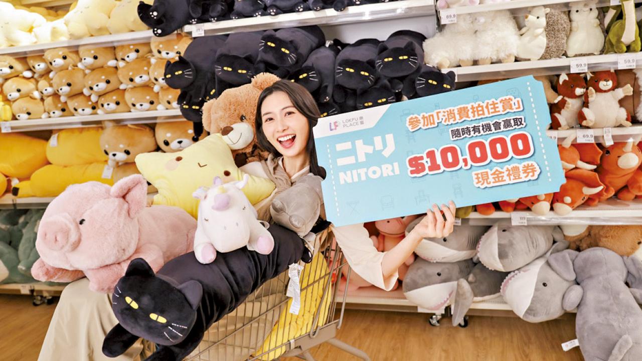 日本國民家品店NITORI進駐樂富廣場 同期過百件家品低至一折