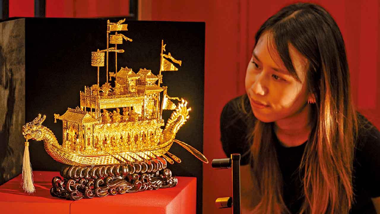  香港故宮 周大福合作推黃金工藝教育 盼增中國藝術創造力自豪感