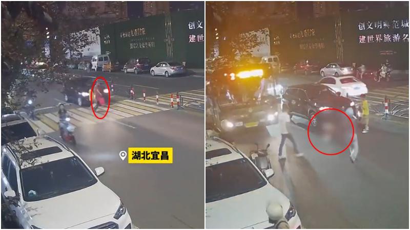 湖北女遭私家車撞倒後二次碾壓　警：司機操作不當