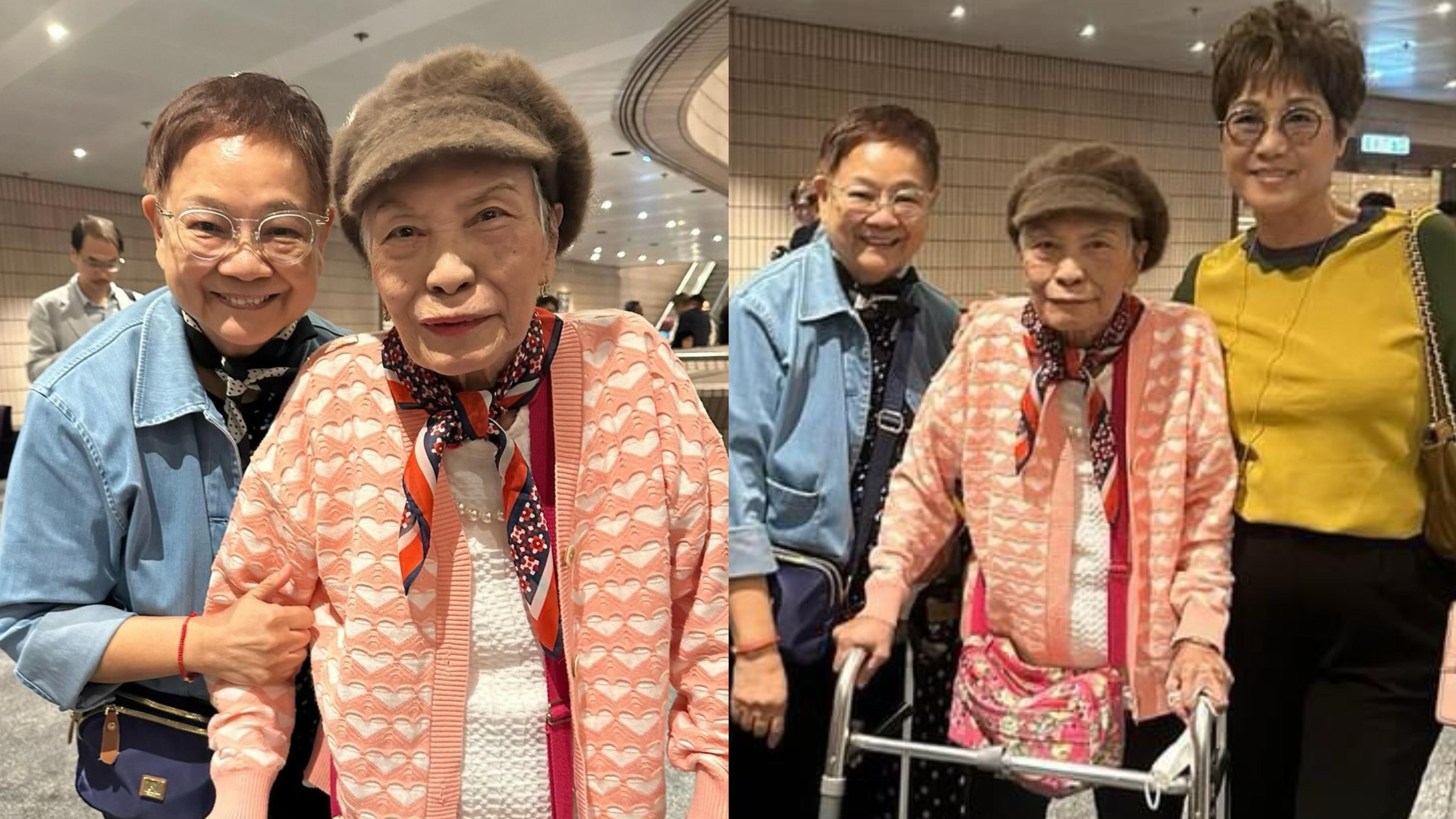 87歲余慕蓮現身賈思樂演唱會 撐住助行架舉步為艱 