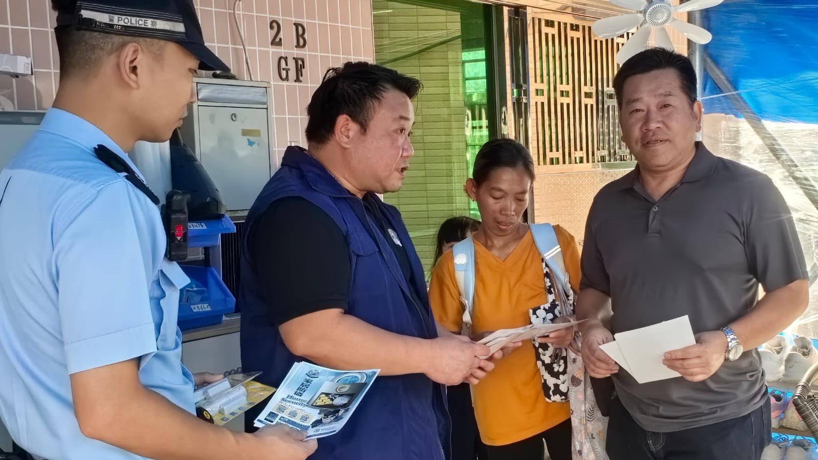 沙田警區與多個部隊展開反爆竊行動。