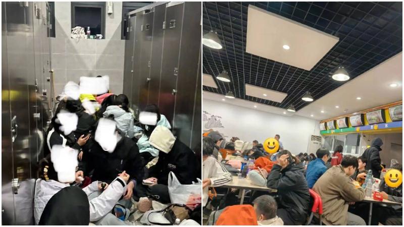 內地十一連假人潮逼爆黃山　再現旅客集體瞓廁所