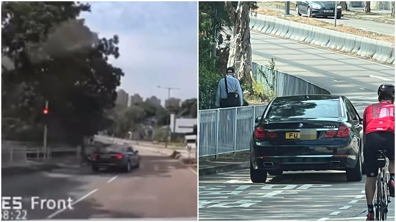 車Cam直擊｜屯門「FU」車牌寶馬私家車　衝燈險撞嬰兒車