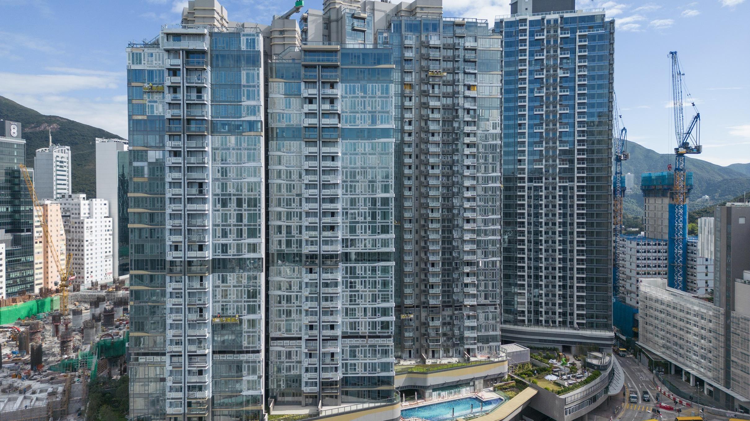 港鐵黃竹坑站上蓋屋苑揚海，最新錄兩房戶以市價2.6萬元租出，一手業主回報僅2.1厘。