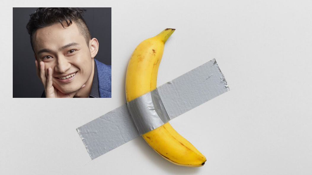 「天價香蕉」逾4800萬成交！內地加密貨幣大亨孫宇晨投得︰會吃了它 曾與巴菲特午膳