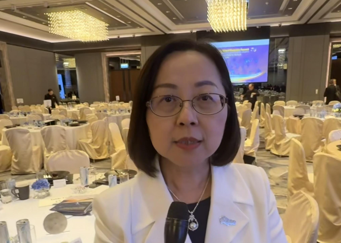 陳瑞娟表示商會會員對美國關稅問題感到憂慮，過去10年地緣政治問題持續發生，相信商界只要做好準備便能應對。（港台圖片）