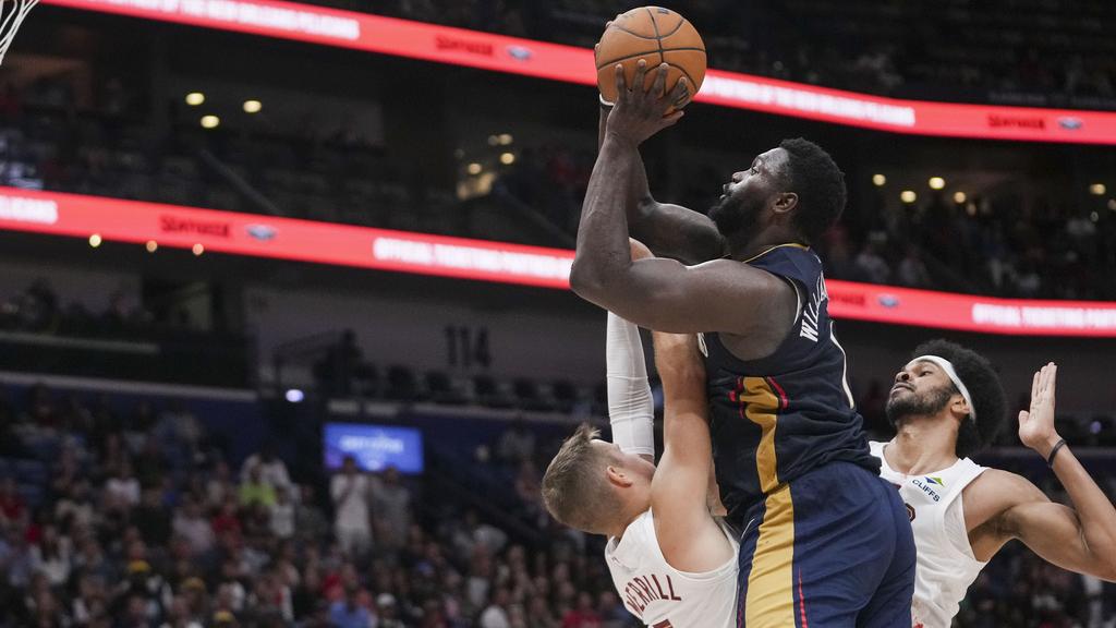 NBA ｜威廉臣拉傷腿筋 塘鵝「容易受傷的肥仔」無限期缺陣。（資料圖片）