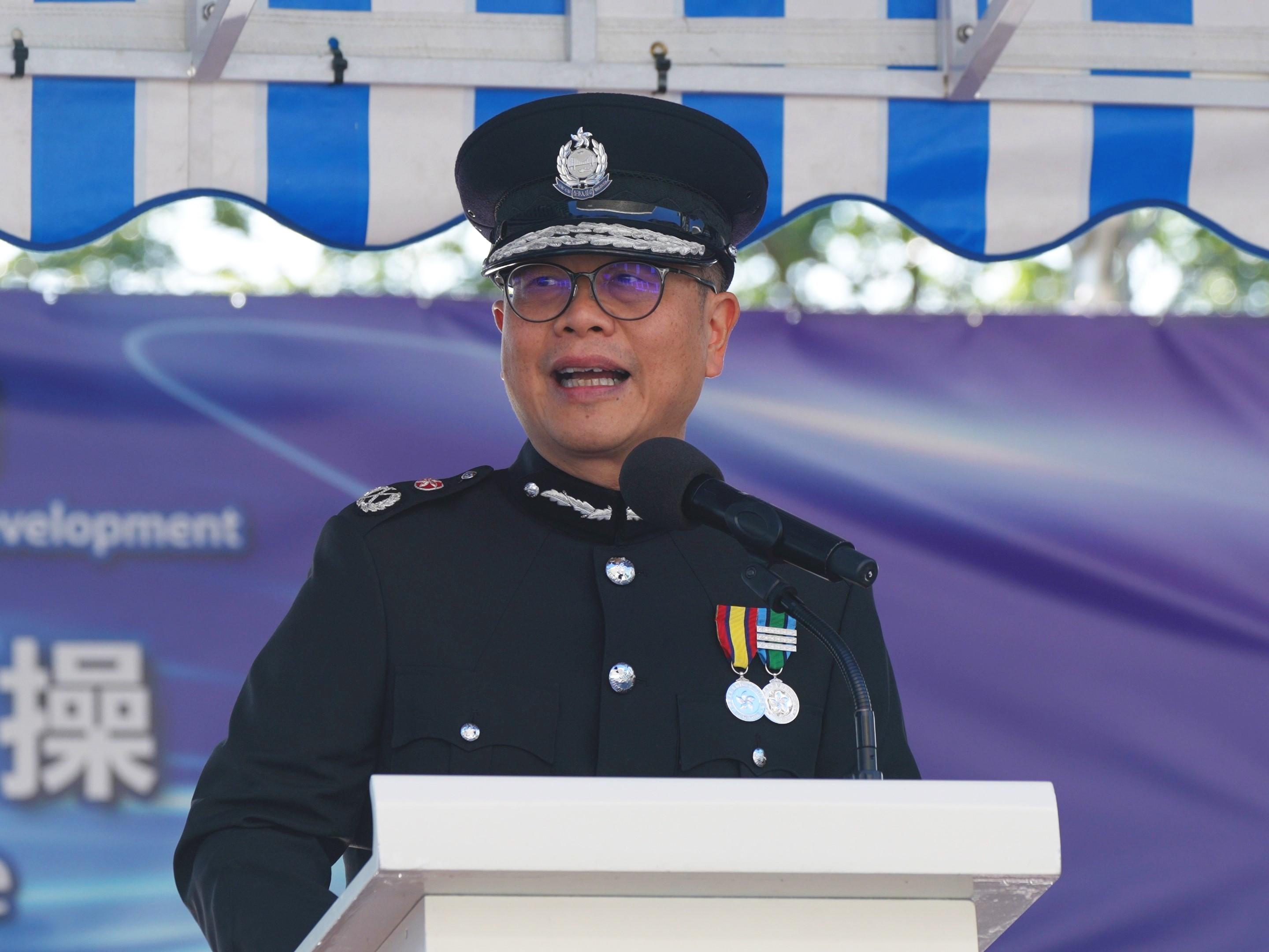 入境處副處長主持學員結業會操　勉勵學員保持幹勁