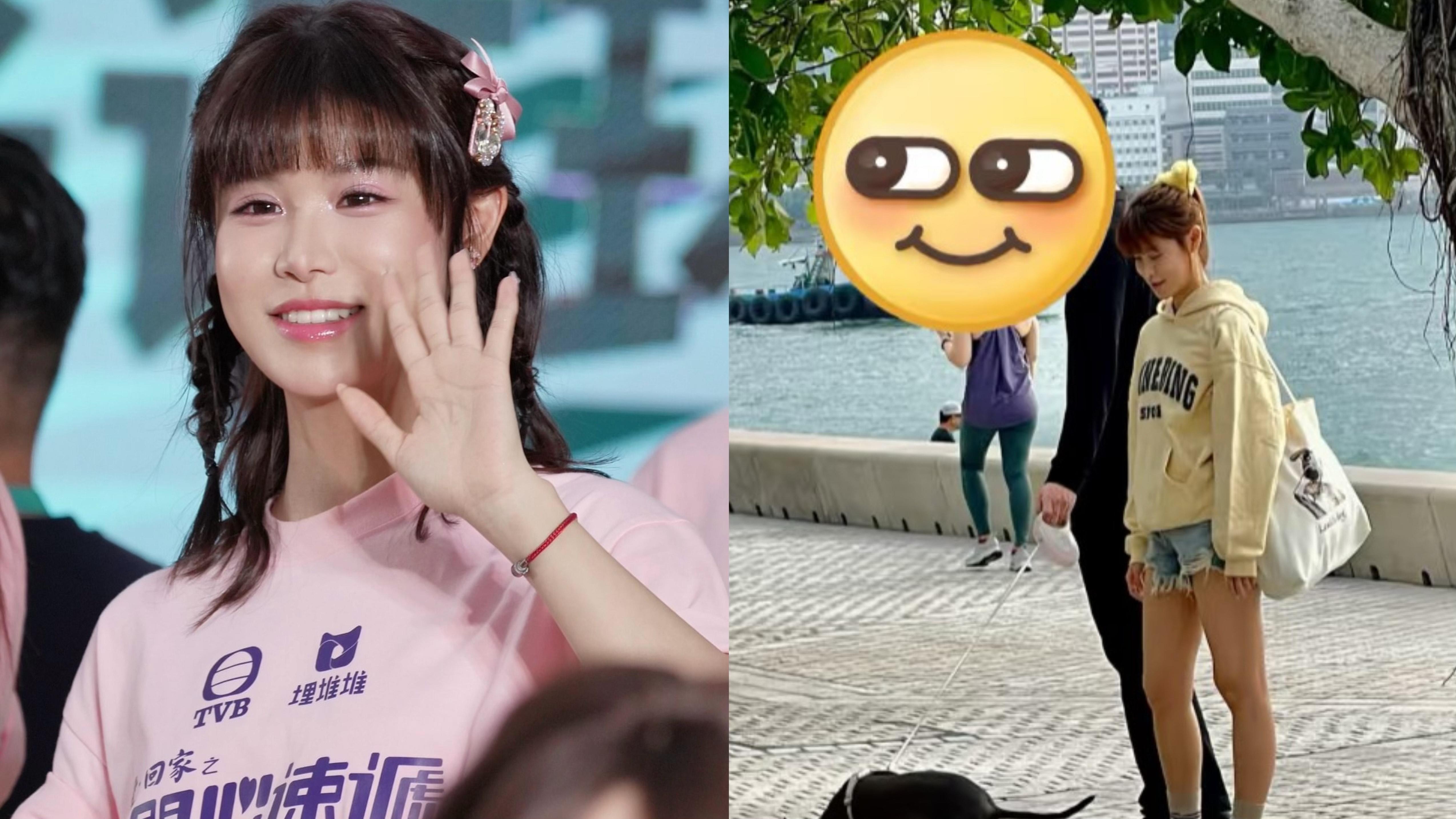 古佩玲被捕獲與高大男放狗 親貼文公開二人關係