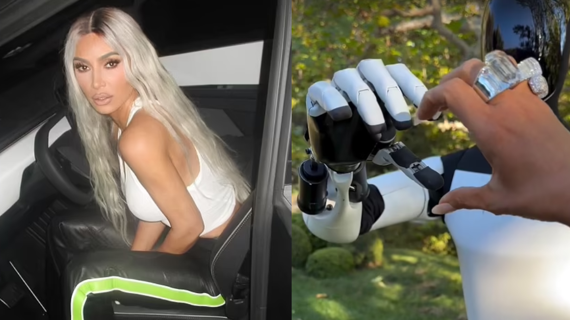 Kim Kardashian與機械人拖手擺心心被轟「危害人類」