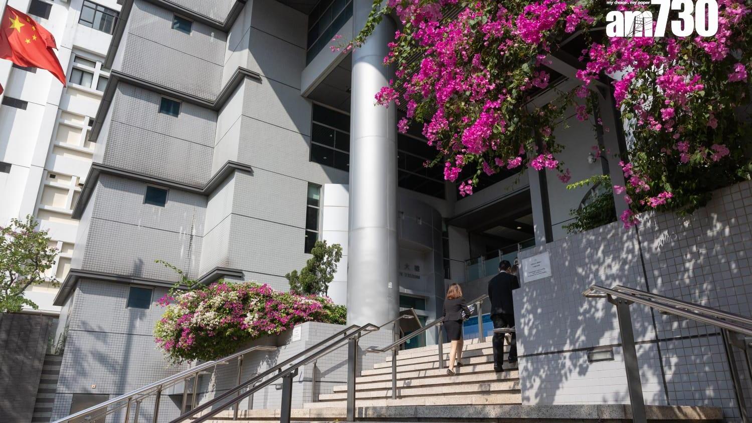  九龍城裁判法院今日起加強巡邏及其他保安措施。(蘇文傑攝)