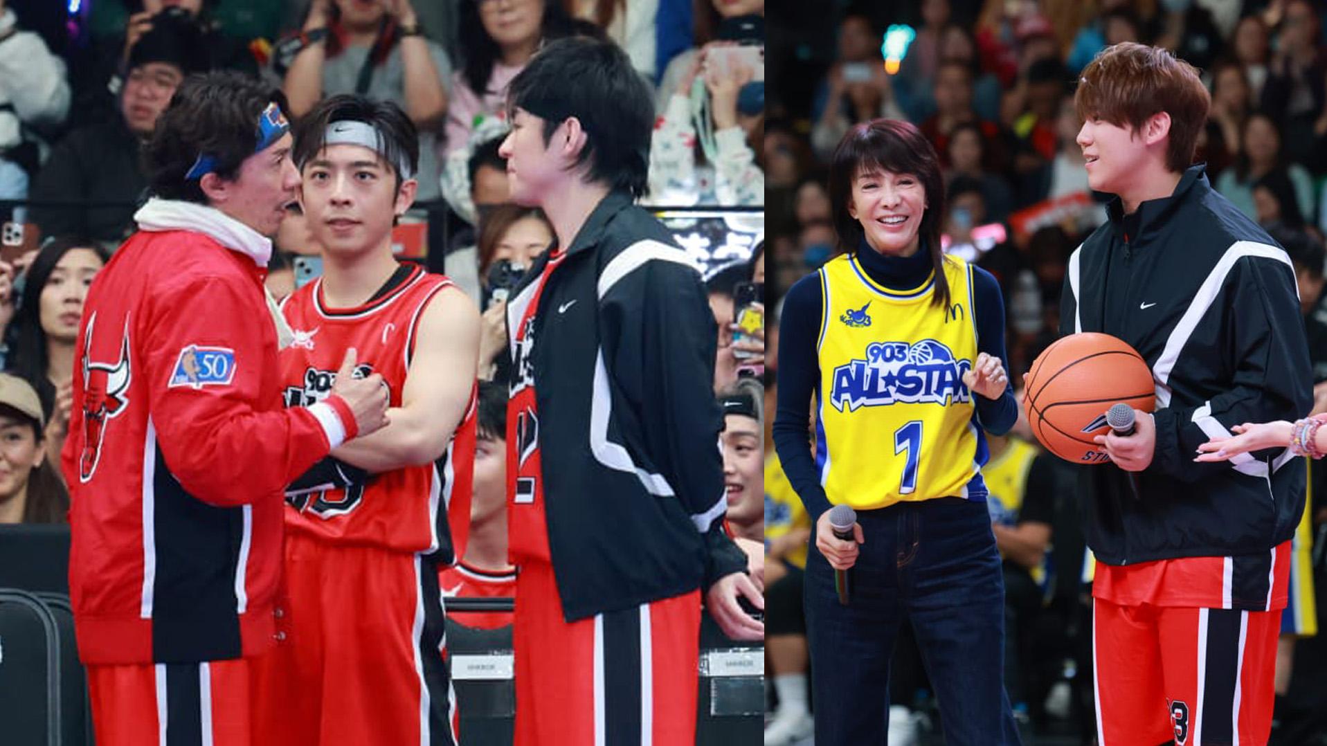 903籃球賽｜Edan呂爵安風春滿面現身 Do姐主持開球