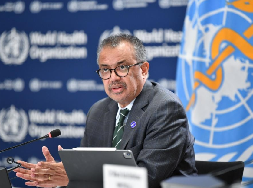 世界衛生組織（WHO）秘書長譚德塞 新華社資料圖片