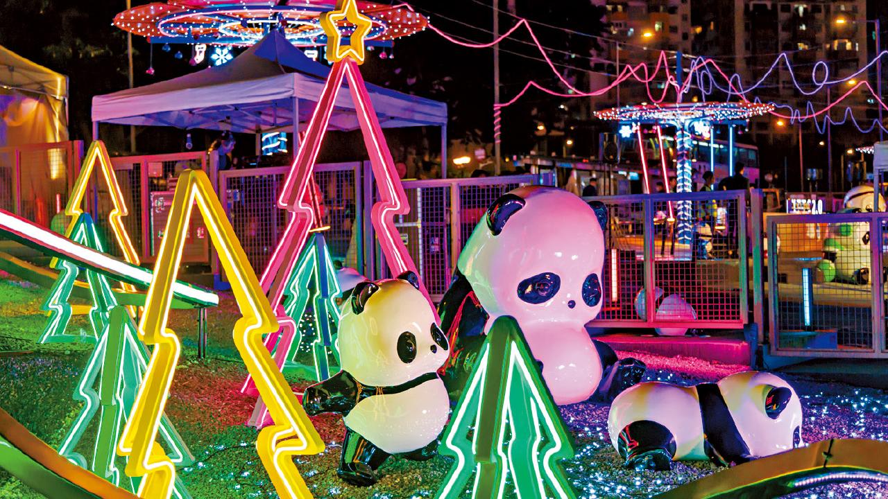 市建局多區有聖誕布置 觀塘兩熊貓裝置被盜 37歲婦被捕