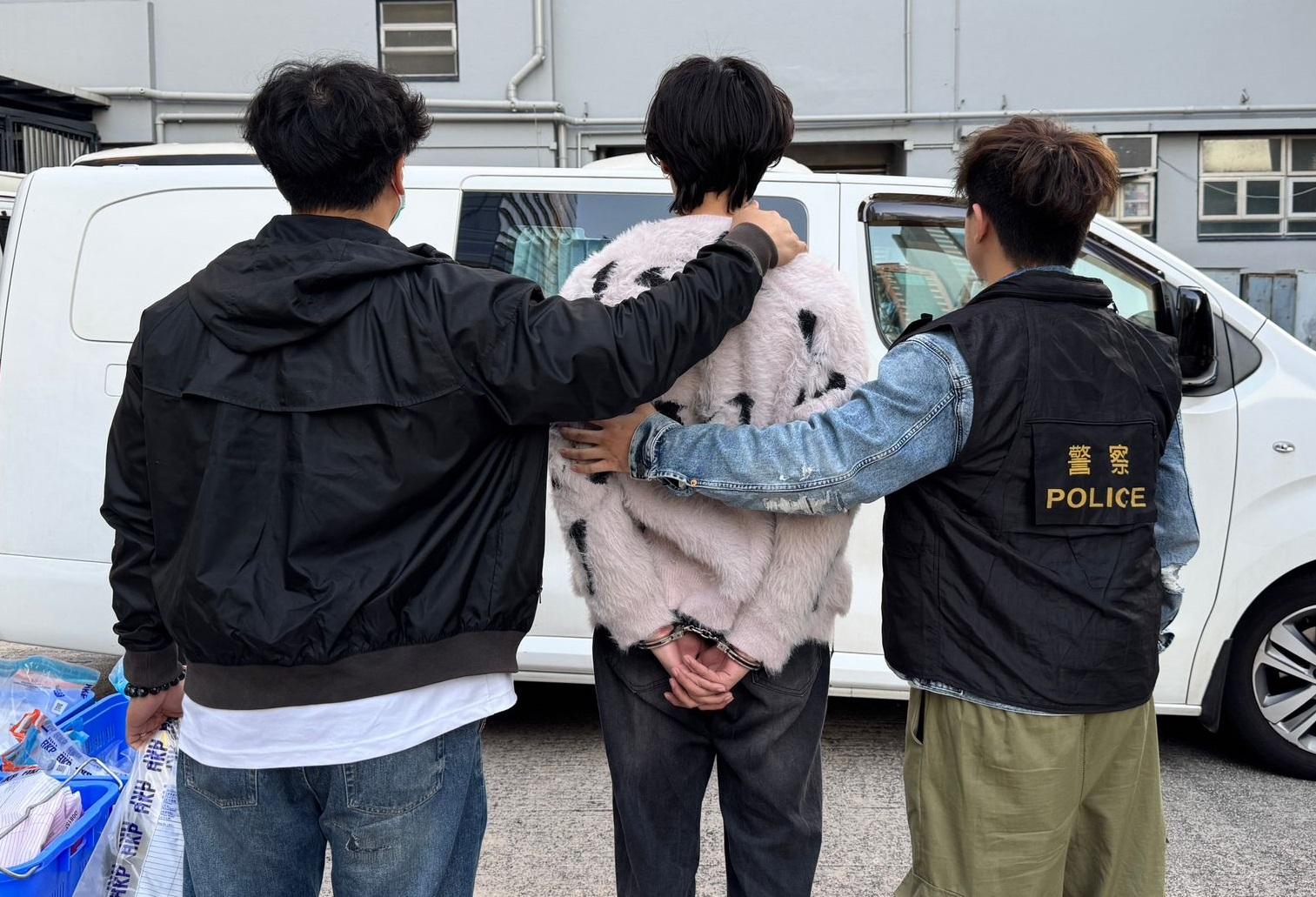 警長沙灣掃毒檢390萬元毒品　20歲男被捕 (警方圖片)