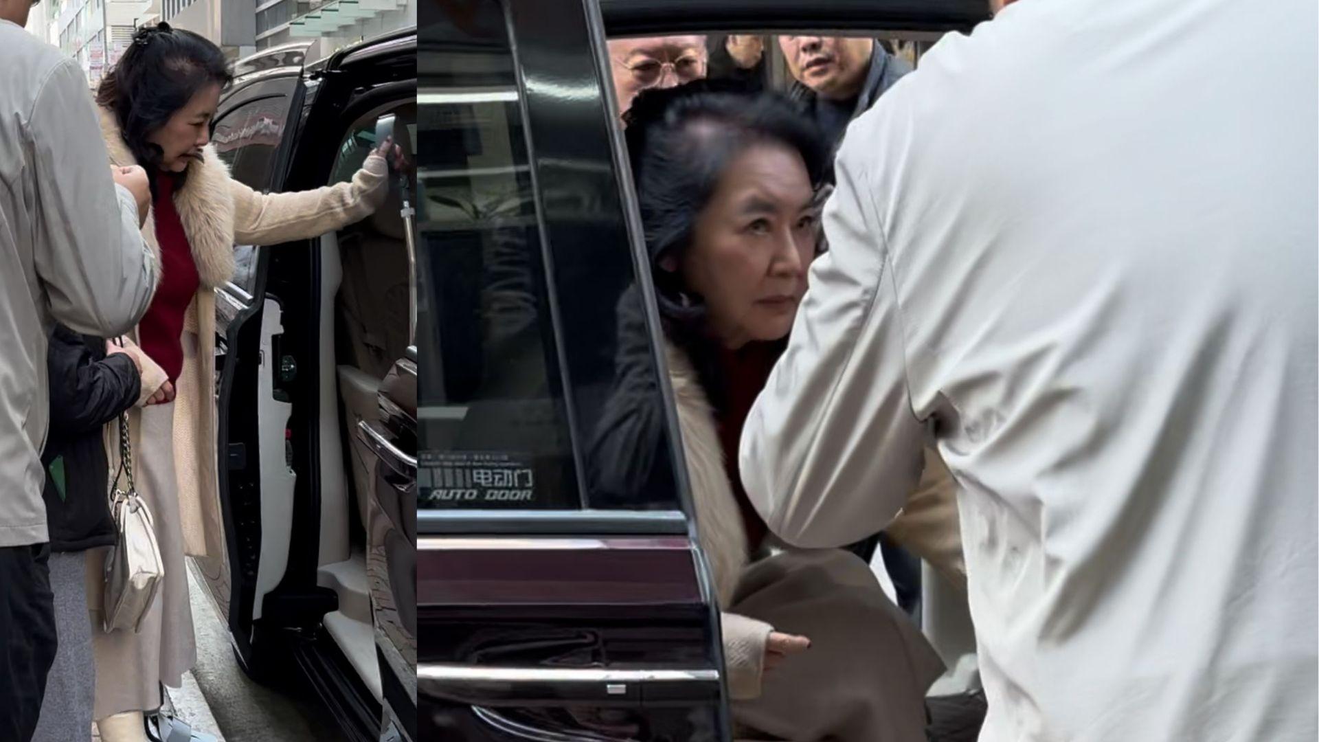 66歲「覇王花」胡慧中撐拐杖現身 與老公何志平恩愛出巡