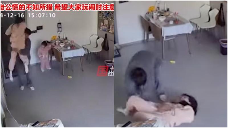 浙江夫抱妻嬉鬧樂極生悲　妻卵巢黃體破裂「痛過生仔」