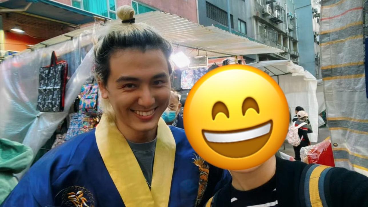 藤井風現身廟街試龍袍 被粉絲認出大方合照主動握手