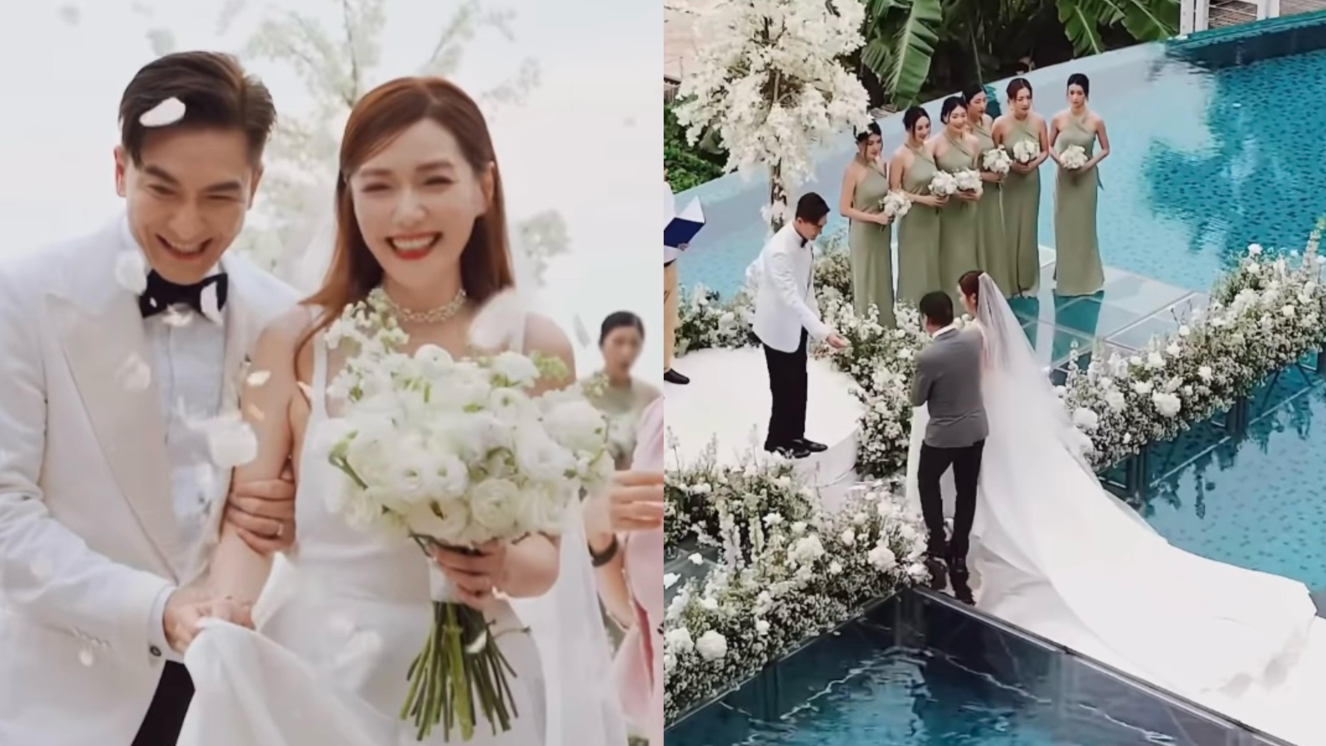 馬國明湯洛雯結婚一周年 在水中央行禮超甜蜜片段曝光 