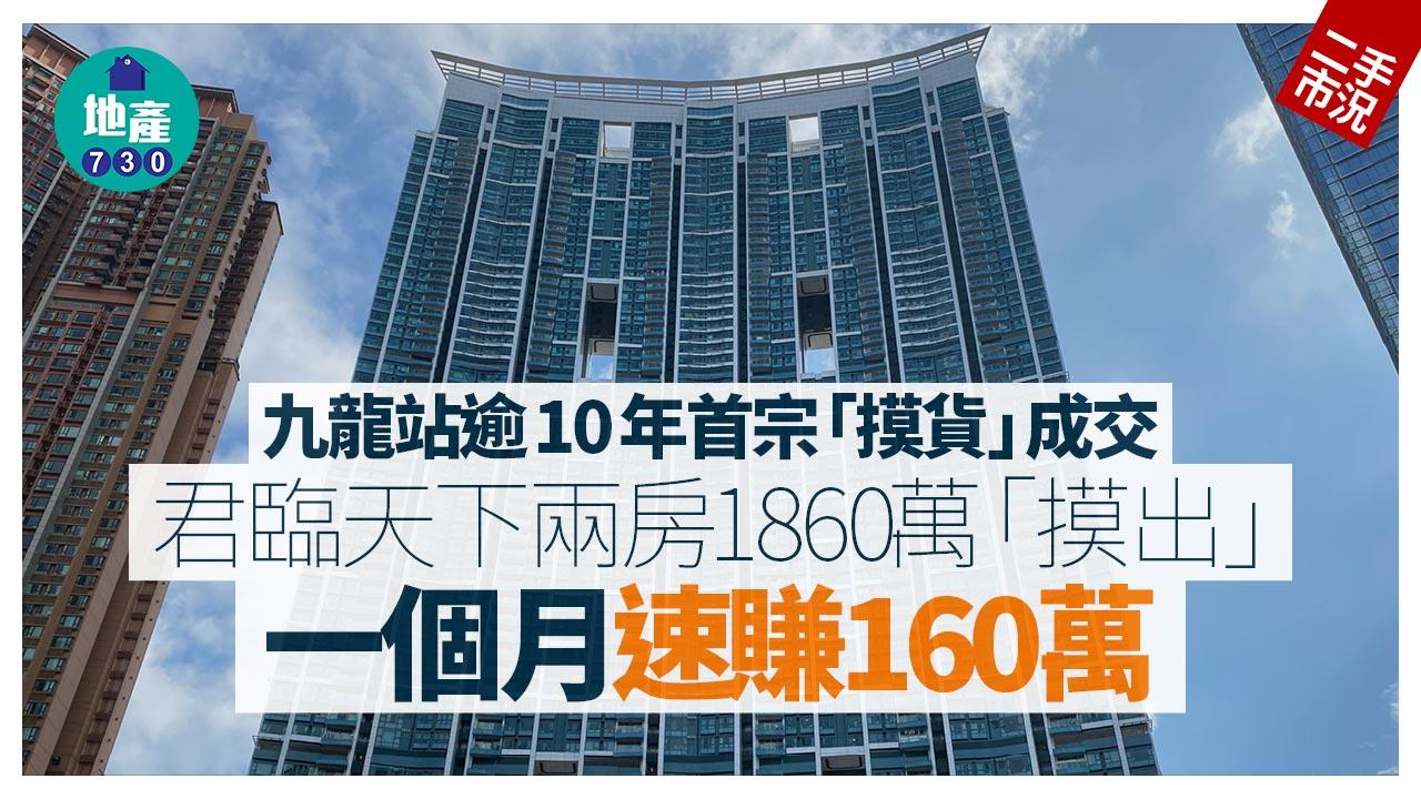 君臨天下兩房1860萬「摸出」一個月速賺160萬 九龍站逾10年首宗「摸貨」成交｜二手市況