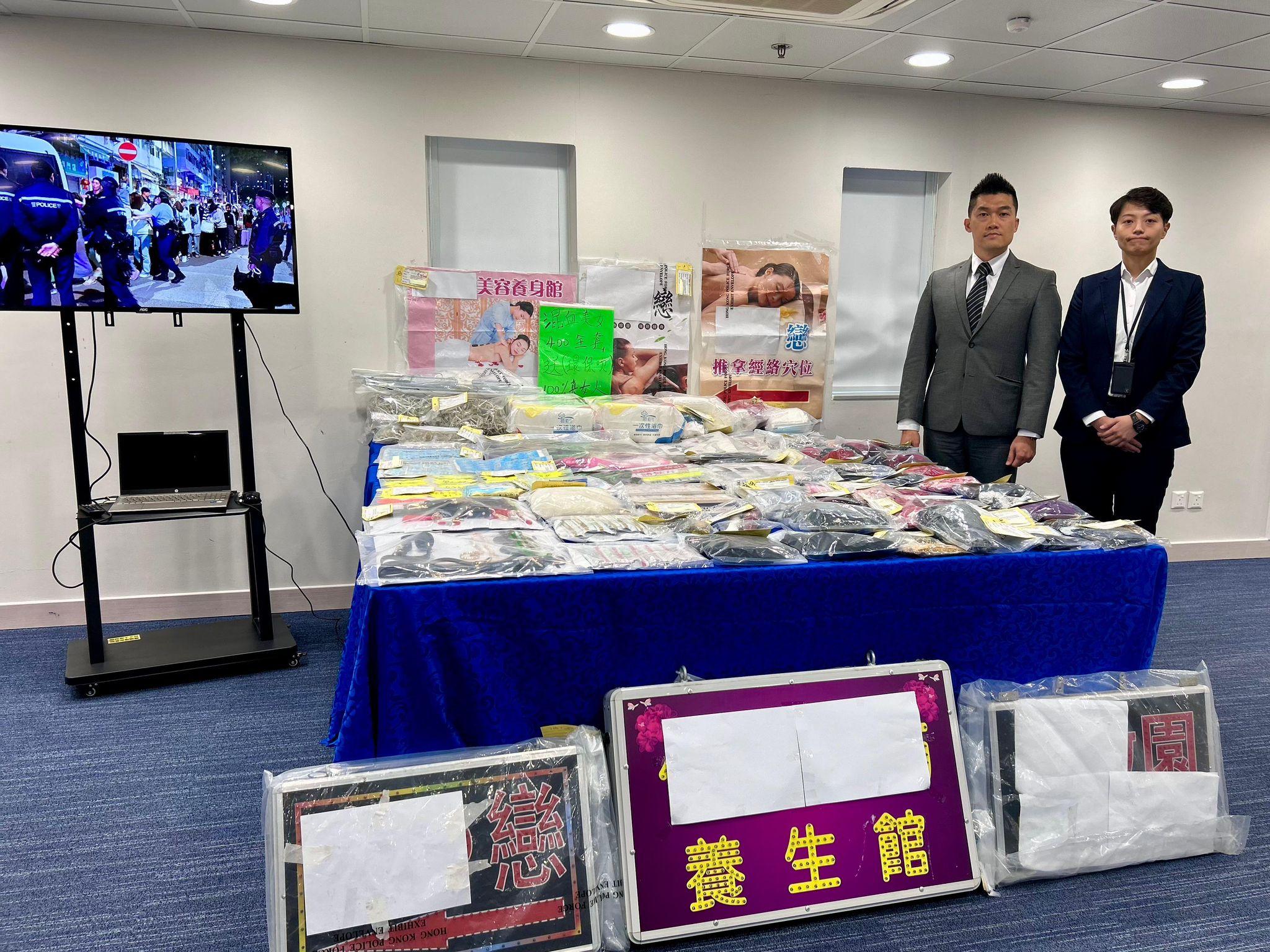 元朗掃黃4星期拘176人　介乎16至70歲　包括兩跨性別泰男