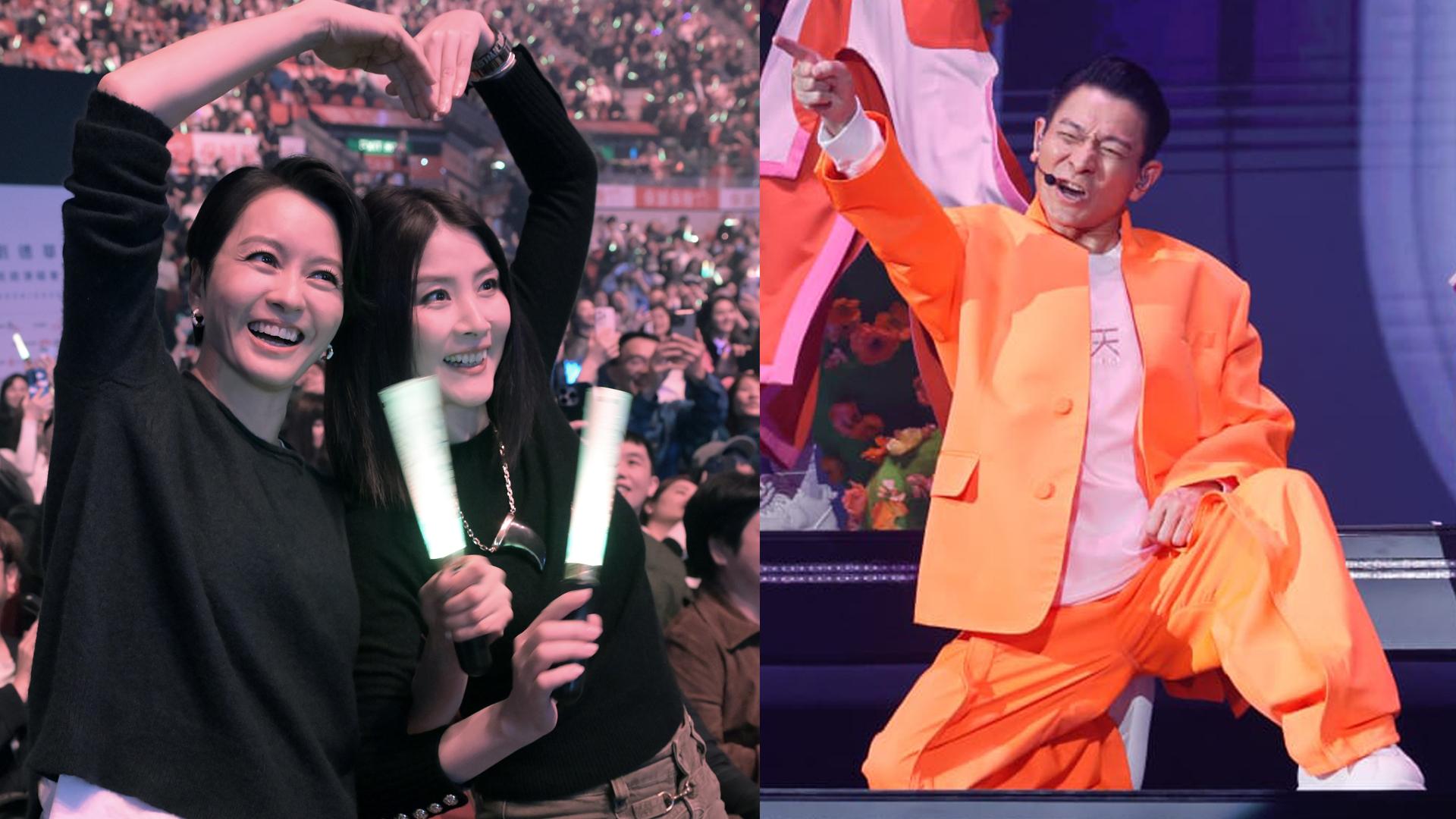 劉德華演唱會2024｜梁詠琪陳慧琳孖住睇騷全場哄動 網民期待鄭秀文現身