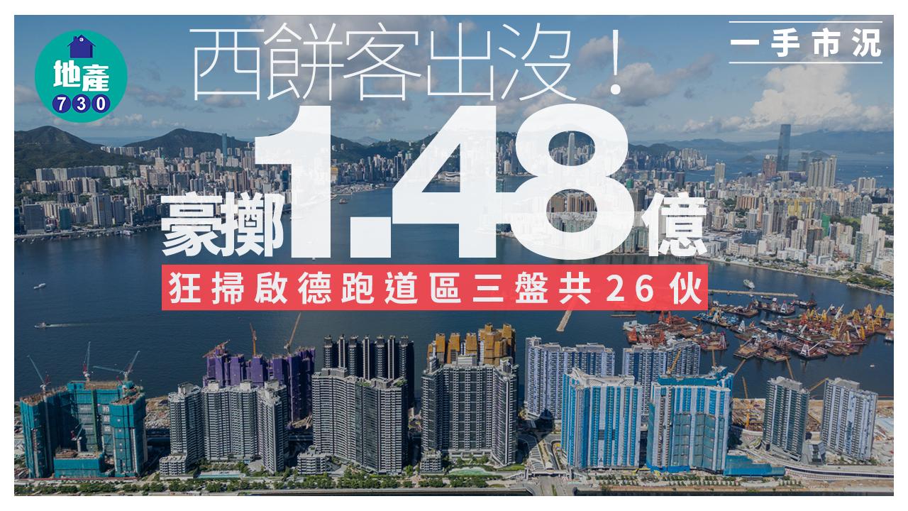 西餅客出沒！豪擲1.48億狂掃啟德跑道區三盤共26伙｜一手市況