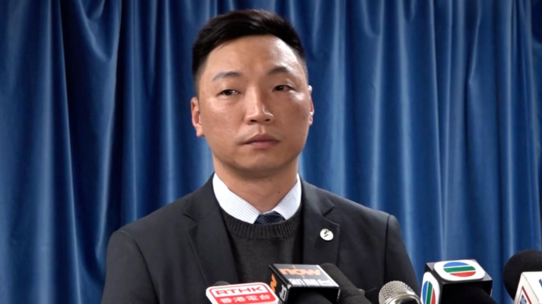 油尖警區科技及財富罪案組高級督察關智聰表示，騙案涉款達港幣6000萬元，警方成功攔截當中77萬港元犯罪得益。（港台圖片）