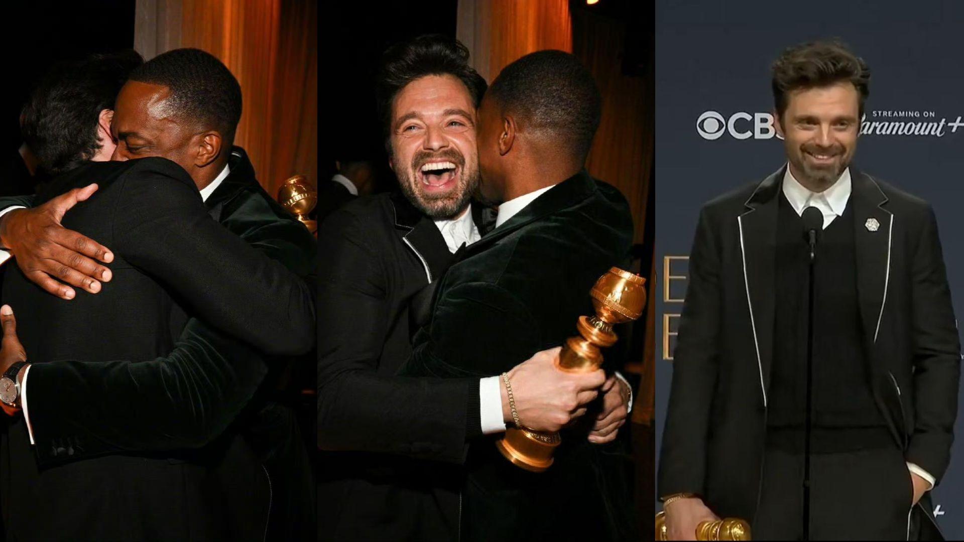 金球獎2025｜「寒冬戰士」沙巴遜史丹摘下電影組最佳男主角 「飛隼」安東尼麥奇肉緊送抱賀首封影帝