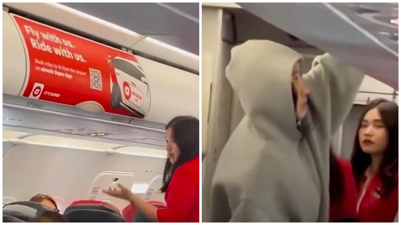 華裔乘客臨起飛堅持吸煙，累全機返回登機口。(網上截圖)