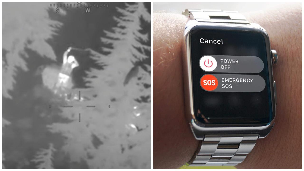 美滑雪客墮300米山坡跌斷腿，Apple Watch秒發警報獲救。