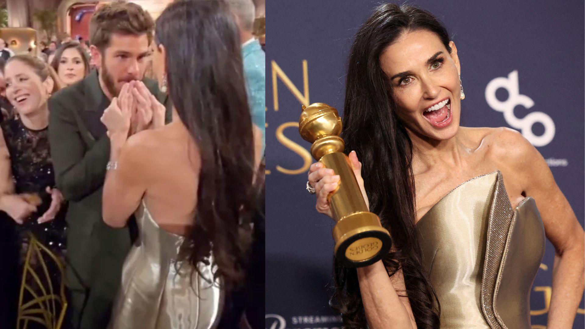 62歲狄美摩亞傳撻着第二代「蜘蛛俠」 與41歲安德魯加菲同居發展母子戀