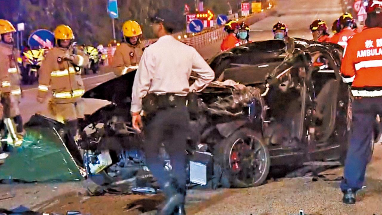 西九龍公路車禍釀3死4傷 切線的士疑撞私家車