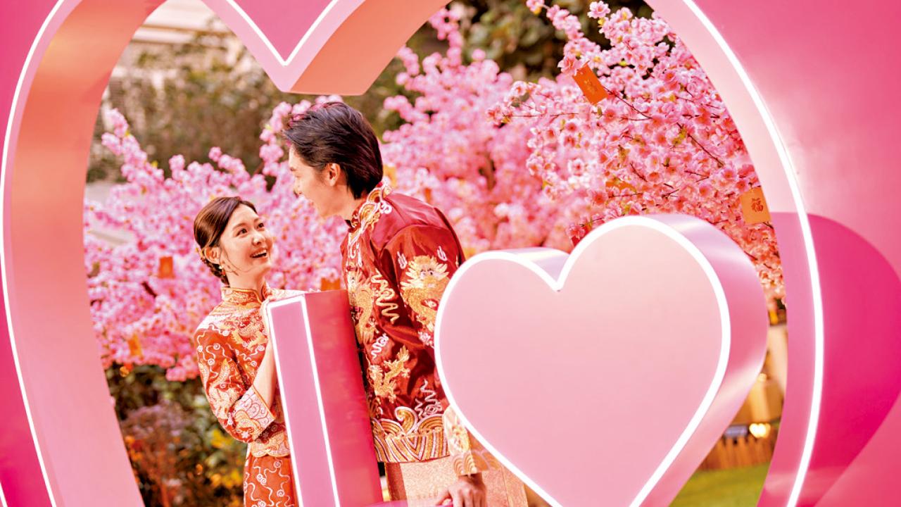 利東街喜慶燈海迎新春 元宵情人節加推中式婚嫁活動