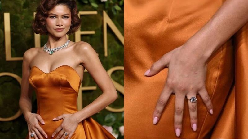 金球獎2025｜Zendaya鑽戒加紋身傳訂婚