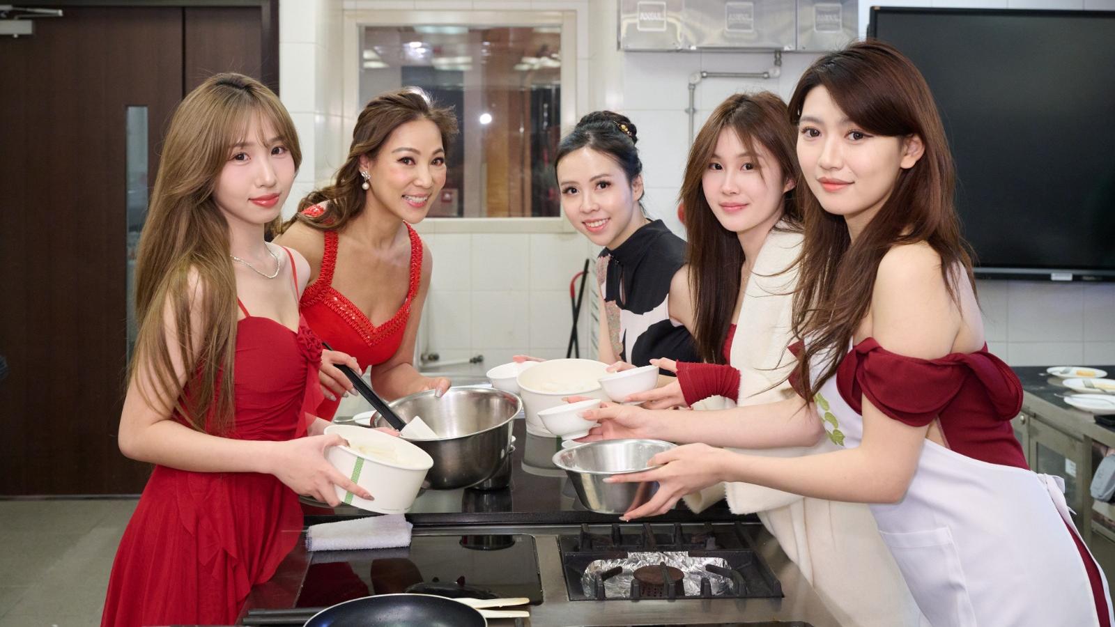 仁美清叙主席程瑤率新一屆亞姐行善 拜師學整蘿蔔糕應節