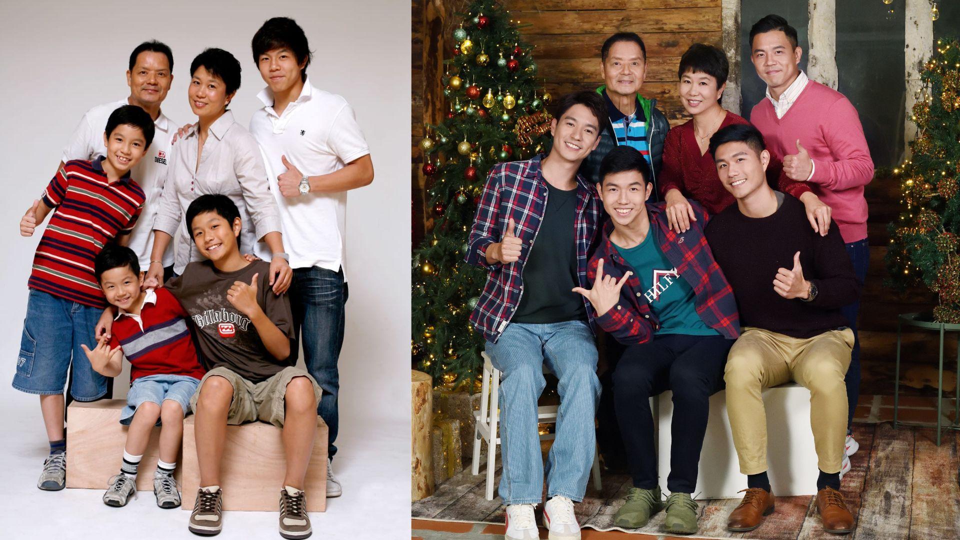 吳偉豪吳大強父子檔拍賀歲宣傳片 相隔9年還原昔日全家福